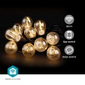 Oświetlenie LED dekoracyjne Wi-Fi Party-Lichter Warmweiss 10 LED's 9.00 m Android™ / IOS Lampendurchmesser: 45 mm - 2763181