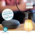 Oświetlenie LED dekoracyjne Wi-Fi Party-Lichter Warmweiss 10 LED's 9.00 m Android™ / IOS Lampendurchmesser: 45 mm - 2763182