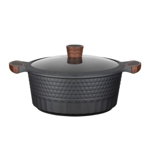Resto Kitchenware Capella 6,6 l Okrągły Czarny, Drewno