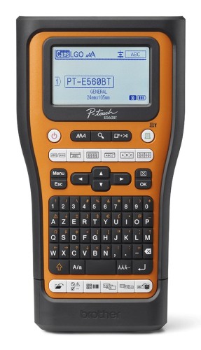 Brother PT-E560BTVP drukarka etykiet Termotransferowy 180 x 180 DPI 20 mm/s Przewodowy i Bezprzewodowy HSE/TZe Bluetooth QWERTZ - 2775474
