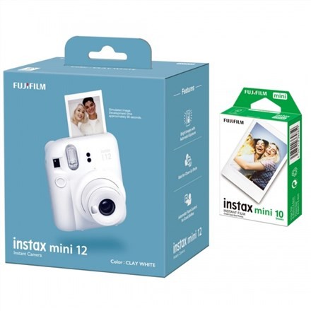 CAMERA INSTANT W/10SH GLOSSY/INSTAX MINI 12 WHITE FUJIFILM - 2775735
