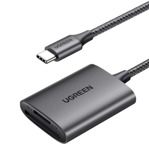 Ugreen  Czytnik kart SD/TF Ugreen CM401 USB C 5Gb/s - szary - 2777524