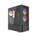 GEMBIRD OBUDOWA FORNAX 4300 MIDI-TOWER (2X USB 3.1, 1X USB 2.0) 4X FAN, CZARNA - 2777867