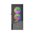 GEMBIRD OBUDOWA FORNAX 4300 MIDI-TOWER (2X USB 3.1, 1X USB 2.0) 4X FAN, CZARNA - 2777868