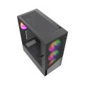 GEMBIRD OBUDOWA FORNAX 4300 MIDI-TOWER (2X USB 3.1, 1X USB 2.0) 4X FAN, CZARNA - 2777871