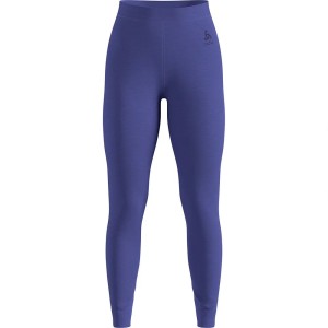 Spodnie termoaktywne damskie Odlo BL BOTTOM Merino 160 Long rozmiar M, niebieskie
