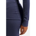 Bielizna termoaktywna z długim rękawem Odlo BL TOP turtle neck l/s ACTIVE WARM roz. S Niebieska - 2777915