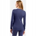 Bielizna termoaktywna z długim rękawem Odlo BL TOP crew neck l/s ACTIVE WARM roz. M Niebieska - 2777916