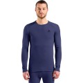 Bielizna termoaktywna z długim rękawem Odlo BL TOP crew neck l/s ACTIVE WARM roz. L Niebieska - 2777919