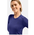 Bielizna termoaktywna z długim rękawem Odlo BL TOP crew neck l/s MERINO 200 roz. S Niebieska - 2777940