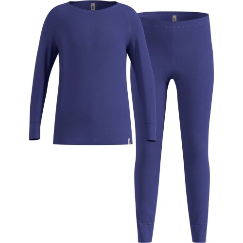 Bielizna termoaktywna - zestaw Odlo Set long MERINO 200 roz. 152cm Niebieska - 2777961