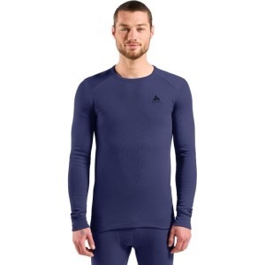 Bielizna termoaktywna z długim rękawem Odlo BL TOP crew neck l/s MERINO 260 roz. M Niebieska