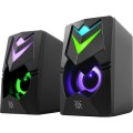 DEFENDER GLOSNIKI PC J4 2.0 6W LED USB CZARNE 65964 - 2763481