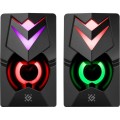 DEFENDER GLOSNIKI PC J4 2.0 6W LED USB CZARNE 65964 - 2763490