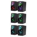 DEFENDER GLOSNIKI PC J4 2.0 6W LED USB CZARNE 65964 - 2763489
