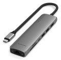 Wieloportowa przejściówka Satechi 7-w-1 USB-C Slim z Ethernetem - gwiezdna szarość - 2733813