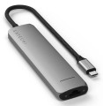 Wieloportowa przejściówka Satechi 7-w-1 USB-C Slim z Ethernetem - gwiezdna szarość - 2733818