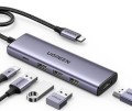 Ugreen Wielofunkcyjny HUB 5w1 USB-C  - HDMI 1.4 / 3 x USB-A / USB-C PD 100W CM511 - szary - 2778460