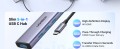 Ugreen Wielofunkcyjny HUB 5w1 USB-C  - HDMI 1.4 / 3 x USB-A / USB-C PD 100W CM511 - szary - 2778462