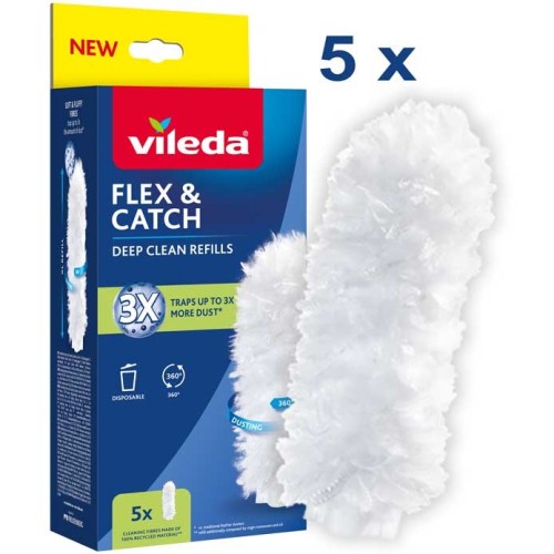 Wkłady do miotełki do kurzu Vileda Flex&Catch 5 szt. - 2779141