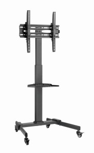 GEMBIRD STOJAK POD TELEWIZOR Z REGULACJĄ WYSOKOŚCI, MOBILNY, NA KÓŁKACH 32" - 55"