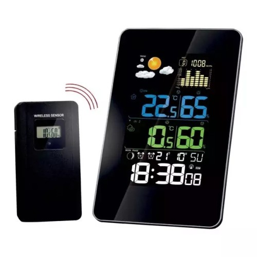 TERMOMETR ELEKTRONICZNY ZEW./WEW . STACJA POGODY BEZP. GALAXY - 2779999