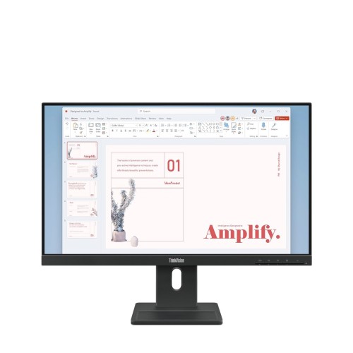 Lenovo ThinkVision E24-40 monitor 23,8" IPS 16:9 100 Hz 4 ms 1920x1080 250 cd/m2 1 HDMI Krucza czerń Gwarancja 36 miesięcy - 2761173