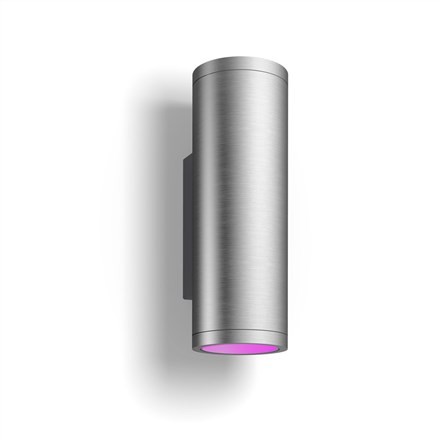 Philips Hue Appear zewnętrzna lampa ścienna inox 2x8W - 2763097