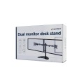 GEMBIRD STOJAK BIURKOWY NA DWA MONITORY (REGULOWANY) 13”-32”, DO 8 KG - 2760851