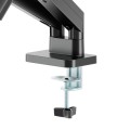 GEMBIRD BIURKOWE RAMIĘ/UCHWYT NA DWA MONITORY (REGULOWANE) 17"-32", OBCIĄŻENIE DO 10KG, KOLOR CZARNY - 2760845