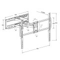 MONTIS UCHWYT DO TELEWIZORA 37"-105" MAX-75KG MT162 DENALI / CZARNY BIG SCREEN TV. - 2767262