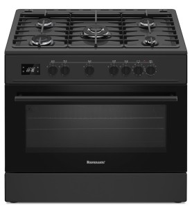 Kuchnia gazowo elektryczna Ravanson KWGE-K90A Cheff Modern Black (czarny)
