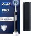 Elektryczna szczoteczka do zębów Oral-B Pro1 Black + TC, Dla dorosłych | Liczba główek szczoteczki w zestawie: 1 | Liczba trybów szczotkowania zębów: 3 | Czarny - 2781359