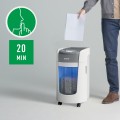 Niszczarka Leitz IQ OptiMax Home Office 225, 15l, P5, 6 kartek, Automatyczny Start/Stop, Funkcja cofania, Obrotowy pojemnik - 33% większa pojemność na ścinki - 2781673
