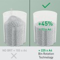 Niszczarka Leitz IQ OptiMax Home Office 225, 15l, P5, 6 kartek, Automatyczny Start/Stop, Funkcja cofania, Obrotowy pojemnik - 33% większa pojemność na ścinki - 2781670