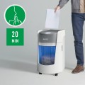 Niszczarka Leitz IQ OptiMax Small Office 350, 22l, P5, 8 kartek, Automatyczny Start/Stop, Funkcja cofania, Obrotowy pojemnik - 33% większa pojemność na ścinki - 2781685