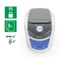 Niszczarka Leitz IQ OptiMax Small Office 350, 22l, P5, 8 kartek, Automatyczny Start/Stop, Funkcja cofania, Obrotowy pojemnik - 33% większa pojemność na ścinki - 2781684