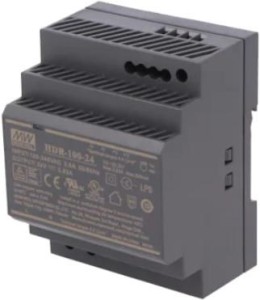 Przewodowy zasilacz 24V DC 100W na szynę DIN czarny ZS-24/100 Tech Sterowniki