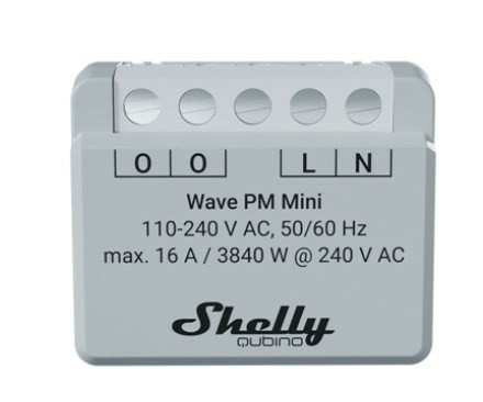 Shelly Shelly Qubino Wave PM Mini przełącznik Szary - 2782220