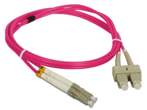 ALANTEC Patch cord MM OM4 LC-SC duplex 50/125 1.0m (FOC-LCSC-5MMD-1-4) - 2782442