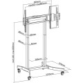 TECHLY STOJAK MOBILNY TV 55-100" DO 120KG ELEKTRYC - 1875864