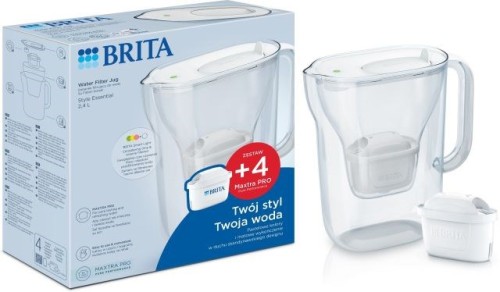 Dzbanek filtrujący Brita Style Essential biały + 4 MAXTRA PRO Pure Performance - 2787388