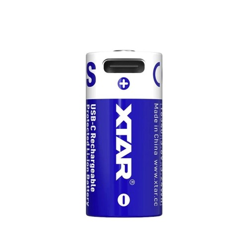 XTAR AKUMULATOR 16340/R-CR123 3,7V LI-ION 900MAH USB-C Z ZABEZPIECZENIEM 16340-900 - 2788461