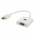 SAVIO ADAPTER HDMI (M) -VGA(F) BIAŁY CL-201 - 2788883