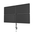 GEMBIRD BIURKOWE RAMIĘ/UCHWYT DLA CZTERECH MONITORÓW (REGULOWANE), 13”- 32” - 2760861