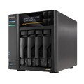NAS Asustor AS6804T; Tower; 4x (3.5" SATA HDD/ 2.5" SSD); AMD Ryzen Embedded V3C14; 16G ECC DDR5 SODIMM (max. 64GB), 2x 10GbE, 2x 5GbE, 4x M.2 2280 NVMe PCIe 4.0, 2x USB4, 2x USB 3.2 Gen, 1x optional - 2790262
