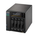 NAS Asustor AS6804T; Tower; 4x (3.5" SATA HDD/ 2.5" SSD); AMD Ryzen Embedded V3C14; 16G ECC DDR5 SODIMM (max. 64GB), 2x 10GbE, 2x 5GbE, 4x M.2 2280 NVMe PCIe 4.0, 2x USB4, 2x USB 3.2 Gen, 1x optional - 2790267