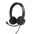 Zestaw słuchawkowy Trust HS-260 ENC Black - 2790974