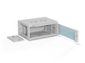 ALANTEC Szafa wisząca 19" 4U 600x450, drzwi szklane,  kolor szary, zmontowana (SW-4U-600-450-01-SA) - 2786371