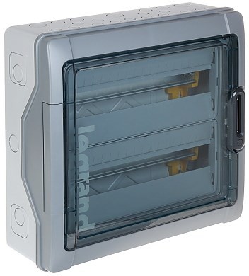 RN65 Rozdzielnia plastikowa NT 36M 2X 18M N+PE IP65 432X448X161 Drzwi dymne szary - 2794928